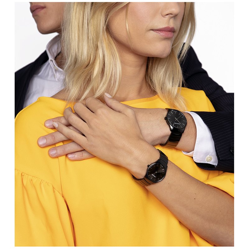 K4D22441 שעון קלווין קליין לנשים אלגנטי שחור | לוח פסים | דגמים חדשים כולל שנתיים אחריות | Calvin Klein Classic Quartz Black Dial Ladies Watch K4D22441