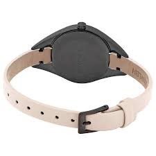 K8P237X1 שעון נשים של קלווין קליין ברצועת עור ורוד עדין משולב בלוח | שעוני אופנה מעוצבים | Calvin Klein Women';s K8P237X1 Rebel 29mm Cream Dial