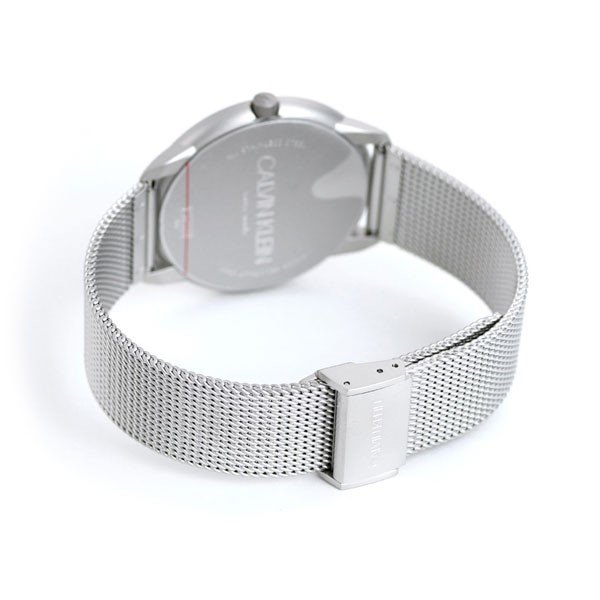 K3M5115X שעון קלווין קליין לגברים | רצועת רשת לוח כסוף CK ממותג | שנתיים אחריות | חנות שעוני אופנה לגברים בראשון לציון | CALVIN KLEIN Minimal Stainless Steel Bracelet K3M5115X