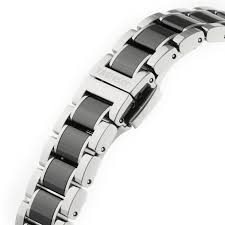 WAH1212-BA0859 שעון יוקרה של טאג הויאר יד 2 | דגם משובץ 60 יהלומים | רצועת פלדה משולבת קרמיקה | עמידות גבוהה למים | מצב חדש !! שנה אחריות | TAG Heuer Formula 1 Ladies Watch