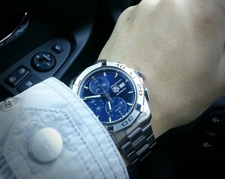 CAP2112-BA0833 שעון יוקרה של טאג הויאר בלוח כחול מטורף | 300 מטר מנגנון אוטומטי | דגם כרונוגרף | TAG Heuer CAP2112.BA0833 - Shop TAG Heuer Aquaracer Automatic Men watch