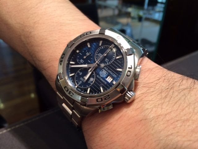 CAP2112-BA0833 שעון יוקרה של טאג הויאר בלוח כחול מטורף | 300 מטר מנגנון אוטומטי | דגם כרונוגרף | TAG Heuer CAP2112.BA0833 - Shop TAG Heuer Aquaracer Automatic Men watch