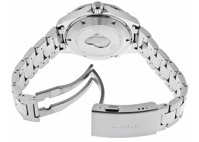 WAK2111.BA0830 שעון טאג הויאר לגברים | דגם מסדרת אקווה רייסר | לוח כחול פסים מושלם עם עמידות ל 500 מטר | קליבר 5 הידוע והמוצלח| מלאי מוגבל שנתיים אחריות | WAK2111.BA0830 TAG Heuer Aquaracer Cal 5 500