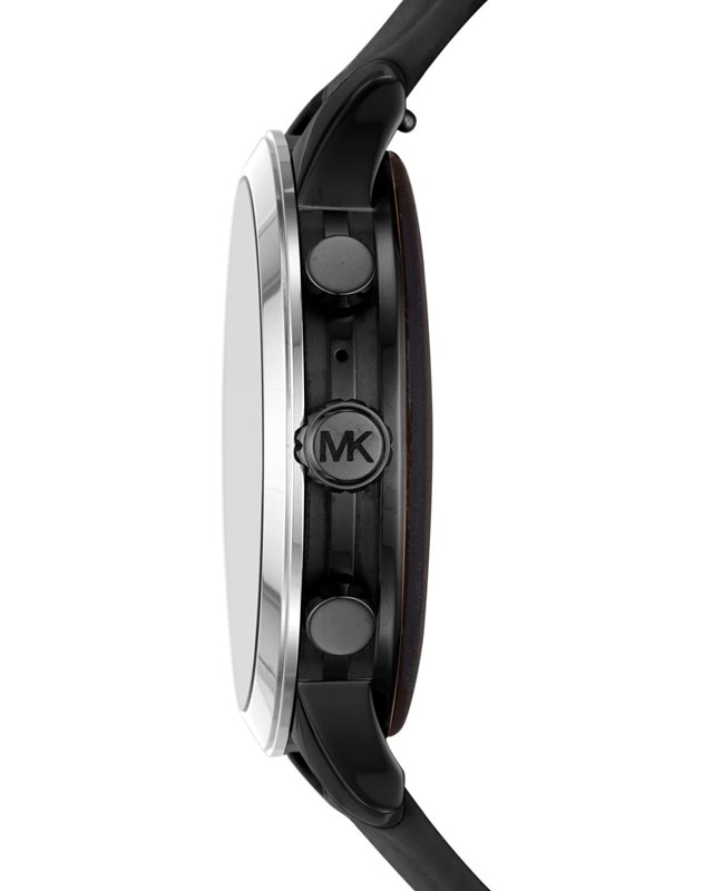 MKT5049 מייקל קורס חכם יוניסקס | דגם כסוף ברצועת סיליקון | שעון עם חיבור לאנדרואיד ו אפל | שנה אחריות | חנות שעונים בראשון לציון | Michael Kors Gen 4 Runway Smartwatch - MKT5049