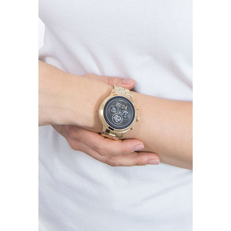 MKT5045 שעון מייקל קורס זהב ברצועת מתכת | שעון עם מערכת הפעלה של גוגל | מלאי מוגבל שנתיים אחריות | דגם יוניסקס | MICHAEL KORS Access Runway MKT5045 Smartwatch