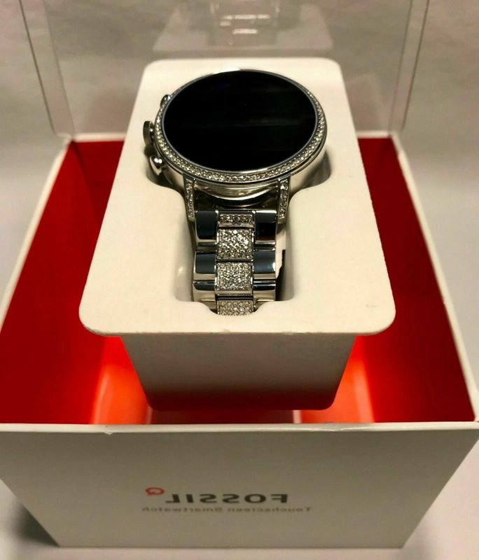 FTW6013 שעון חכם פוסיל מהמם לנשים | דגם ברצועת מתכת משובצת | שעון עם חיבור לנייד כולל מד דופק עוד המון | מלאי מוגבל | שנה אחריות | Gen 4 Smartwatch Venture HR Stainless Steel - FTW6013