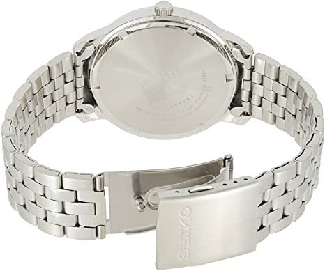 SUR257P1 סייקו שעון יד לגברים | דגם כסוף בלוח כסוף פסים מרשים | שעוני אופנה כולל שנתיים אחריות בראשון לציון | Seiko SUR257P1 Neo Classic Quartz Analog Stainless