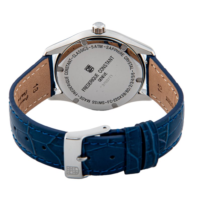 FC-220MN3BD6 שעון יוקרתי לנשים של פרדריק קונסטנט | דגם מרשים בלוח מיוחד כולל שיבוץ של 40 יהלומים בבאזל | מלאי מוגבל בהחלט | שנתיים אחריות | FREDERIQUE CONSTANT CLASSICS QUARTZ with 40 Diamonds FC-220M