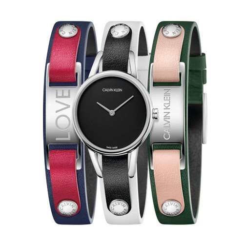 K9D231LY סט מושלם לנשים של קלווין קליין | דגם אופנתי כולל שעון בלוח שחור | רצועות להחלפה מיידית | מתאים לכל ארוע | שנתיים אחריות | מלאי מוגבל בהחלט |CALVIN KLEIN MyCalvins Ladies Watch K9D231LY Black