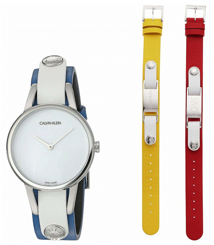 K9D231VX שעון CK LOVE לאישה | סט מושלם הכולל 2 רצועות נוספות להחלפה | שנתיים אחריות | חנות שעוני אופנה בראשון לציון | CALVIN KLEIN #MYCALVINS watch - K9D231VX