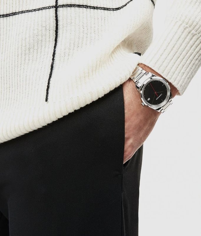 K4N2114X שעון יד קלווין קליין לגברים | דגם אופמתי ספורטיבי בלוח שחור ומחוג אדום מיוחד | שנתיים אחירות | מלאי מוגבל | Calvin Klein Sport MEN';S Watch K4N2114X