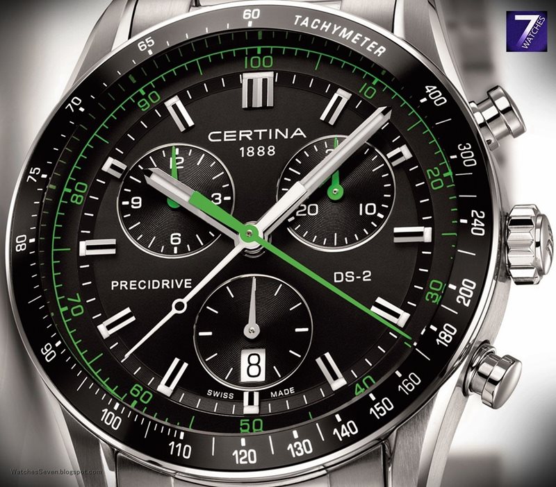 C024.447.11.051.02 שעון ספורטיבי ברצועת מתכת לגברים | שעון יוקרתי בשילוב צבעים מיוחדים | חנות שעונים בראשון לציון | Certina DS-2 Precidrive Chronograph C024.447.11.051.02