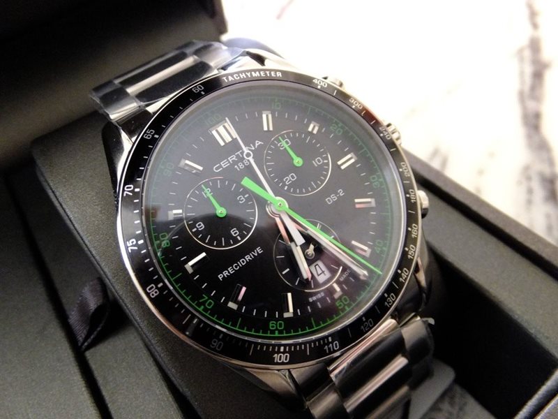 C024.447.11.051.02 שעון ספורטיבי ברצועת מתכת לגברים | שעון יוקרתי בשילוב צבעים מיוחדים | חנות שעונים בראשון לציון | Certina DS-2 Precidrive Chronograph C024.447.11.051.02