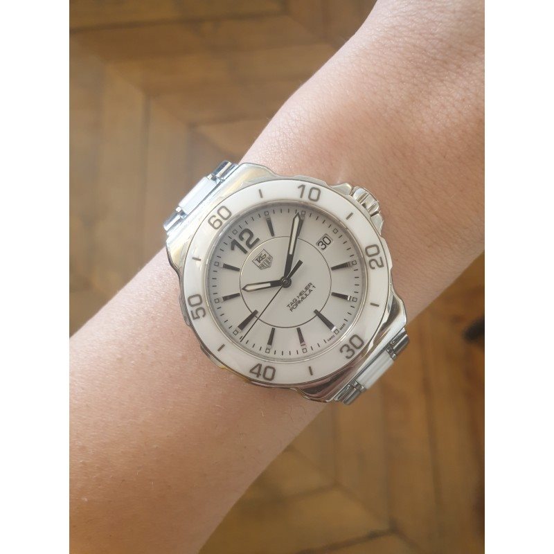 WAH1211-BA0861 שעון טאג הויאר לנשים מסדרת פורמולה 1 | שעון יוקרה מיוחד בשילוב קרמיקה | שעוני יוקרה שווצריים לנשים | שנתיים אחריות |WAH1211.BA0861 TAG Heuer Formula One F1 Ceramic