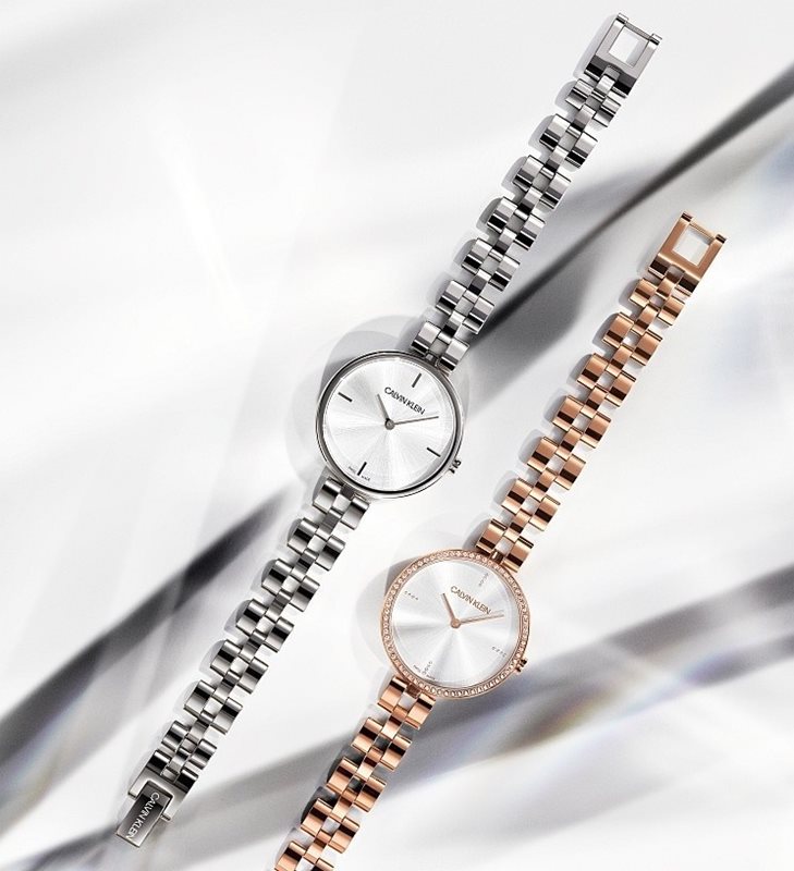 KBF23141 שעון יד קלווין קליין דגם קלאסי כסוף בלוח שחור מהקולקצייה החדשה | מנגנון שווצרי כולל שנתיים אחריות | Calvin Klein Elegance WOMEN';S Watch KBF23141