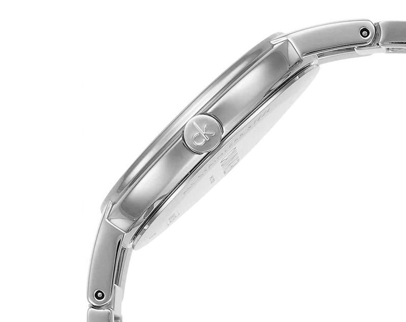 K8N23141 קלווין קליין שעון כסוף לוח שחור לאישה | דגם בעיצוב צמיד | שעון אלגנטי אופנתי מעוצב | שנתיים אחריות | חנות שעוני CK בראשון לציון |Cheers Quartz Black Dial Ladies Watch K8N23141 by Calvin Klei