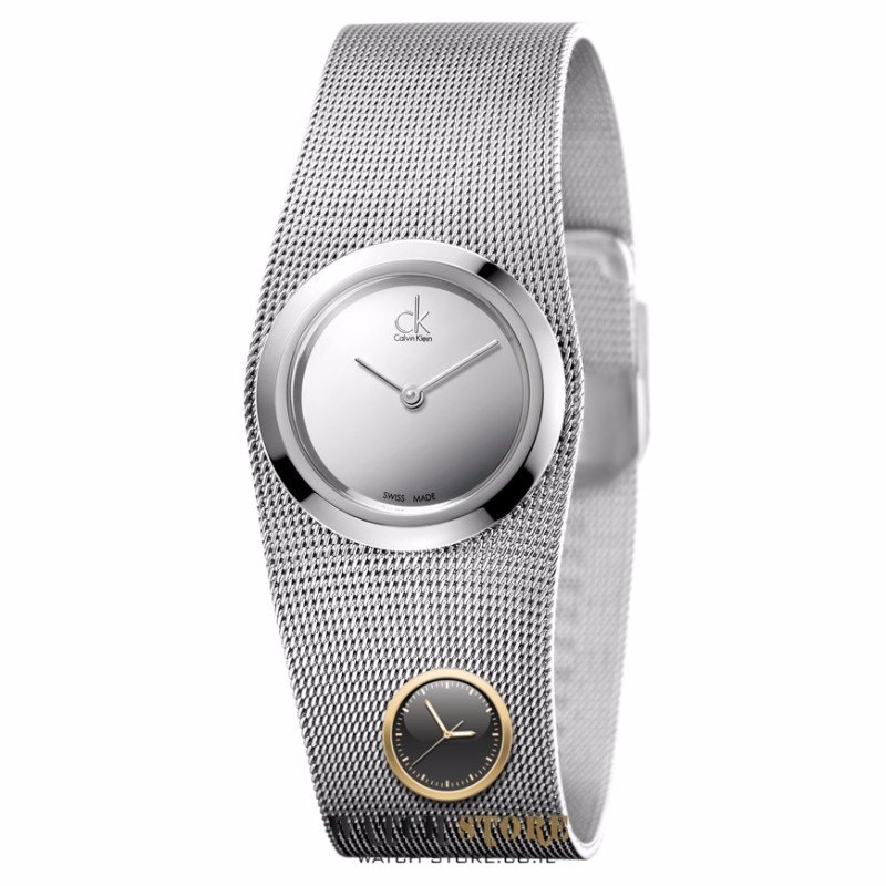 שעון ברצועת מאש לנשים | שעונים שווצרים במבצע Calvin Klein Impulsive Women';s Quartz Watch K3T23128