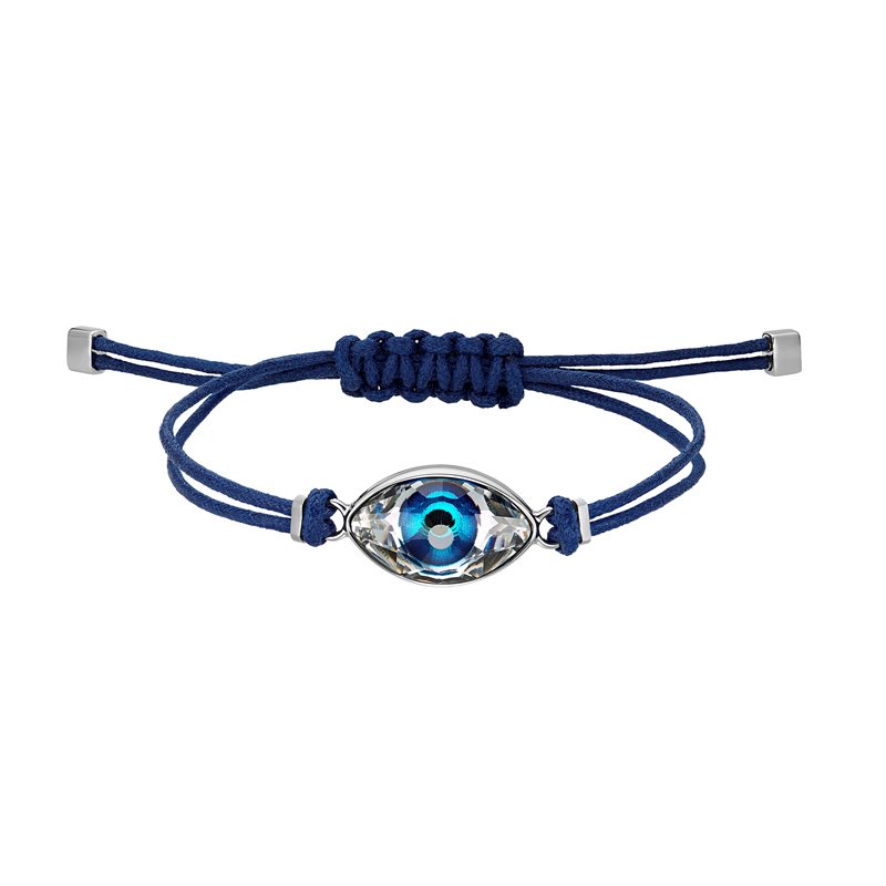 5551804 צמיד צמיד חוטים לנשים דגם עין כחולה | צמיד אופנתי לנשים | Swarovski Power Collection The Evil Eye Bracelet, Blue