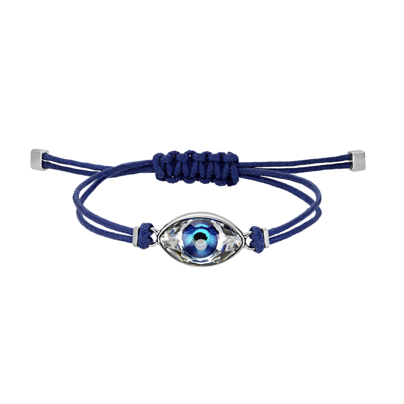 5551804 צמיד צמיד חוטים לנשים דגם עין כחולה | צמיד אופנתי לנשים | Swarovski Power Collection The Evil Eye Bracelet, Blue
