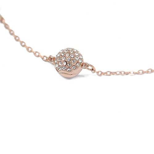 5353847 צמיד HAPPY רוז גולד של סברובסקי לנשים | סוגר מגנטי | Swarovski Remix Collection Happy, White, Rose gold plating