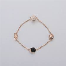 5373213 צמיד סברובסקי לנשים רוז גולד משולב אבנים שחורות | Swarovski Remix Rose Gold-plated Black Clear Crystal Bracelet 5373213