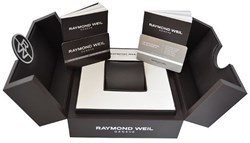 1600-STS-00659 שעון יד יוקרתי משובץ 57 יהלומים של ריימונד ווויל שוויץ לנשים לוח מיוחד וספרות רומיות, מחוגים כחולים | שנתיים אחריות | Raymond Weil 1600-STS-00659 Shine Ladies Watc