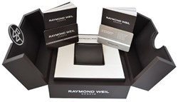 5988-STP-97081 שעון יוקרה לנשים של ריימונד ווייל מסדרת טוקטה | שעון משולב זהב בלוח פנינה משובץ 11 יהלומים ותאריכון | שנתיים אחריות | Ladies Two-Tone Gold 11 Diamond Quartz Watch - Toccata