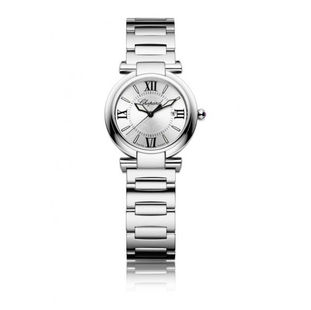 388541-3002 שעון שופרד יוקרתי לנשים מסדרת אימפריאל | לוח רומי כסוף ומחוגים מיוחדים | שנתיים אחריות |Imperiale Silver Dial Stainless Steel Ladies Watch 388541-3002 by Chopard