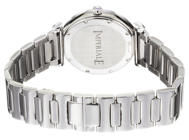 388541-3002 שעון שופרד יוקרתי לנשים מסדרת אימפריאל | לוח רומי כסוף ומחוגים מיוחדים | שנתיים אחריות |Imperiale Silver Dial Stainless Steel Ladies Watch 388541-3002 by Chopard