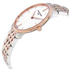 FC-200V5S32B שעון יד פרדריק קונסטנט לגברים | דגם טוטון רוז גולד דק במיוחד | רצועת פלדת אל חלד | שנתיים אחריות | שעוני יוקרה בראשון לציון |Frederique Constant Slimline Men Quartz FC-200V5S32B