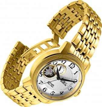 28795 שעון יד אינוויקטה לנשים | דגם אוטומטי עם לוח פתוח | שעון אופנתי מהמם | שנתיים אחריות | INVICTA Lucid Lady 35mm Stainless Steel Gold Silver dial