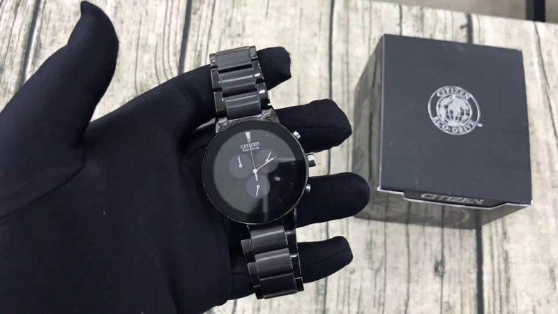 AT2245-57E שעון יד סיטיזן אקו דרייב שחור מיוחד | שעון כרונוגרף אלגנטי ונקי לגברים | רצועת מתכת שחורה מט ומבריק | מלאי מוגבל | שנתיים אחריות | Eco-Drive Chronograph AT2245-57E - Citizen Watch