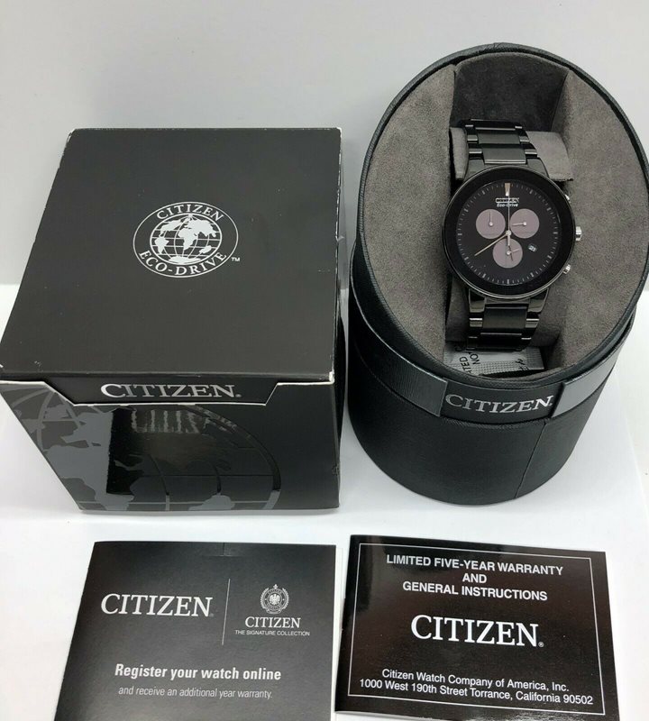 AT2245-57E שעון יד סיטיזן אקו דרייב שחור מיוחד | שעון כרונוגרף אלגנטי ונקי לגברים | רצועת מתכת שחורה מט ומבריק | מלאי מוגבל | שנתיים אחריות | Eco-Drive Chronograph AT2245-57E - Citizen Watch