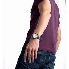 K9R31CD6 שעון יד ספורטיבי לגברים של קלווין קליין | שעון מיוחד ברצועת סיליקון שחורה ולבנה | מלאי מוגבל | שנתיים אחריות | מנגנון שווצרי | Calvin Klein Compete Men watch K9R31CD6 black rubber