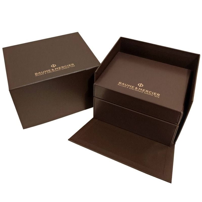 10108 שעון זהב באום מרסייה לנשים | דגם משולב זהב רוז 18K | שעון שווצרי יוקרתי מלבני בלוח כסוף מספרים | מלאי מוגבל | שנתיים אחריות | Baume & Mercier HAMPTON Silver colored/18 carat rose gold MOA101