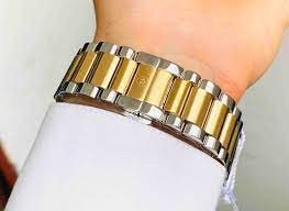 0607437 שעון מובאדו לגבר | דגם חדש של מותג היוקרה | רצועת השעון משולבת זהב וכסף |Movado 0607437 Mens Movado Sport Two tone Quartz