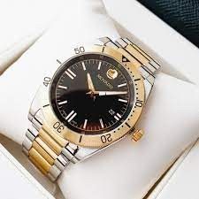 0607437 שעון מובאדו לגבר | דגם חדש של מותג היוקרה | רצועת השעון משולבת זהב וכסף |Movado 0607437 Mens Movado Sport Two tone Quartz