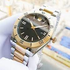 0607437 שעון מובאדו לגבר | דגם חדש של מותג היוקרה | רצועת השעון משולבת זהב וכסף |Movado 0607437 Mens Movado Sport Two tone Quartz