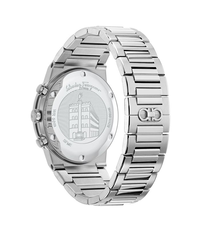 SFME00421 שעון יד פרגמו בלוח ירוק ממתוג מיוחד | דגם לגברים כרונוגרף | שעון שווצרי יוקרתי כולל שנתיים אחריות | Salvatore Ferragamo SFME00421 Sapphire GREEN Watch