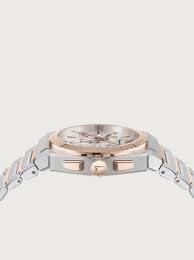 SFMR00622 שעון יד סלבטורה פרגמו שוויץ לגברים | שעון יוקרתי רוז גולד כרונוגרף לוח מדהים ממותג רצועה משולבת | שנתיים אחריות | מלאי מוגבל | Watch Ferragamo SFMR00622 Salvatore Ferragamo Men