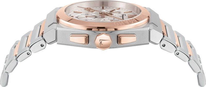 SFMR00622 שעון יד סלבטורה פרגמו שוויץ לגברים | שעון יוקרתי רוז גולד כרונוגרף לוח מדהים ממותג רצועה משולבת | שנתיים אחריות | מלאי מוגבל | Watch Ferragamo SFMR00622 Salvatore Ferragamo Men