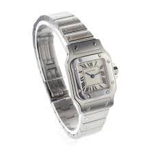 W20056D6 שעון קרטייה יד 2 לנשים דגם מסדרת סנטוס | שעון במצב מצויין כולל כל התעודות וקופסא | שנתיים אחריות | לוח כסוף רומי | artier Santos de Cartier Womens Watch W20056D6