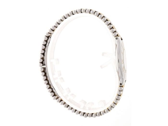 123000 שעון יש של קרטייה מסדרת מאסט יד 2 לנשים 28 מ';';מ רצועה משולבת וזהב 18K | שנה אחריות |Cartier Authentic Ladies Cartier Must de Cartier 21 Steel Gold 123000P Quart