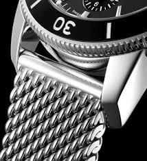 A13313121B1A1 שעון יד ברייטלינג דגם סופר אושן כרונוגרף | לוח שחור רצועת רשת | שנתיים אחריות | Breitling Superocean Heritage II Chronograph Automatic Black Dial Men';s Watch A13313121B1A1