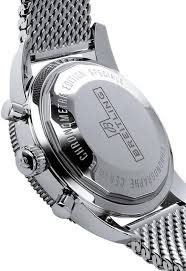 A13313121B1A1 שעון יד ברייטלינג דגם סופר אושן כרונוגרף | לוח שחור רצועת רשת | שנתיים אחריות | Breitling Superocean Heritage II Chronograph Automatic Black Dial Men';s Watch A13313121B1A1