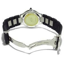 W10147U2 שעון קרטייה יד 2 יוניסקס 37 מ';';מ | דגם אוטומטי בלוח ממותג | רצועת ספורט | שנה אחריות | Cartier Must 21 Autoscaph 2427 Automatic Date W10147U2 SS Watch 37mm