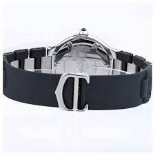 W10147U2 שעון קרטייה יד 2 יוניסקס 37 מ';';מ | דגם אוטומטי בלוח ממותג | רצועת ספורט | שנה אחריות | Cartier Must 21 Autoscaph 2427 Automatic Date W10147U2 SS Watch 37mm