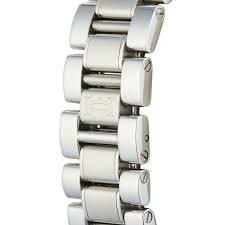 W10109T2 שעון קרטייה מאסט 21 לאישה יד שנייה | ספיר כחולה ומחוגים כחולים בלוח כסוף כולל שנה אחריות | שעוני יוקרה יד 2 |Cartier Midsize W10110T2 Must 21 Stainless Steel Watch