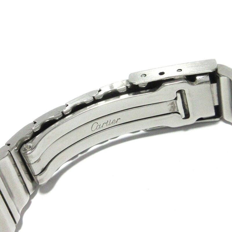 166930 שעון קרטייה סנטוס יד שנייה לנשים דגם משולב זהב 18 קראט | כולל שנה אחריות | Cartier Pre Owned Watch 18k GOLD Cartier Santos 166930