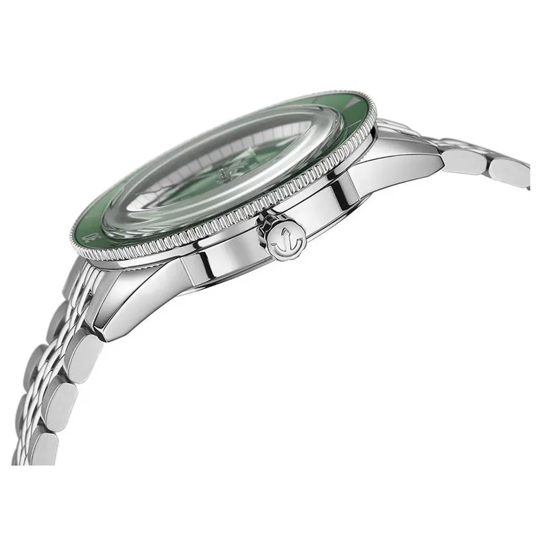 R-05054031 שעון ראדו יבואן רישמי מסדרת קפטן קוק | לוח ירוק באזל קרמי ירוק | מנגנון אוטומטי | שעון צלילה ספורטיבי | 5 שנים אחריות | Rado Captain Cook Automatic Green Dial Men';s Watch R32505313